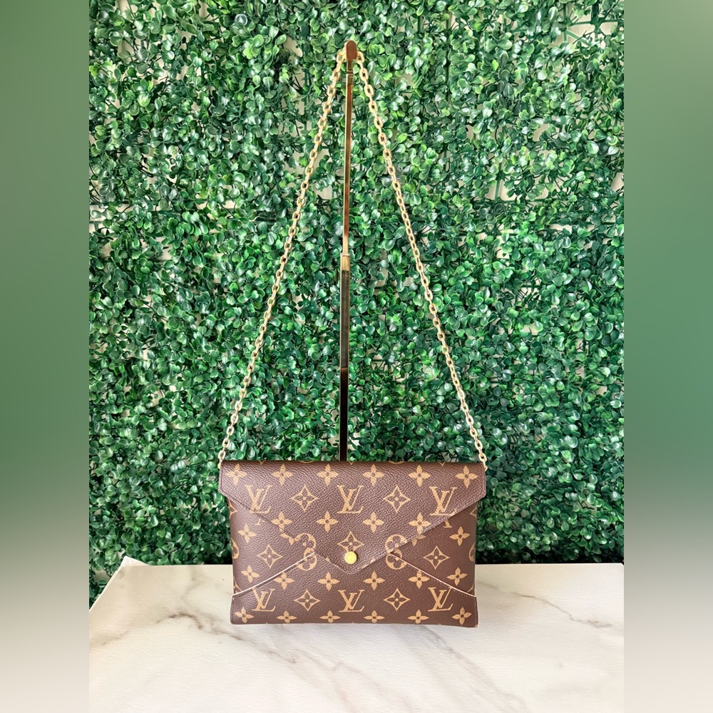 Louis Vuitton Brown Monogram Large Kirigami Pouch Authentic